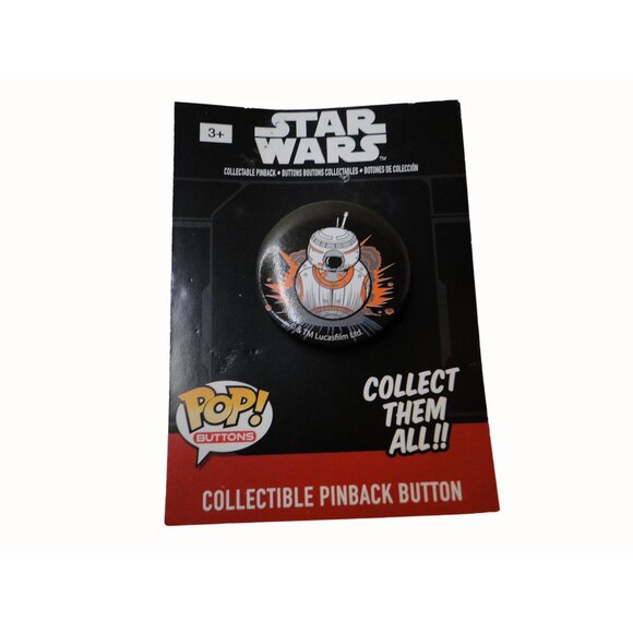 Star Wars Funko Buttons Stormtrooper BB8 Kylo Ren Set of 3 - Picture 4 of 5